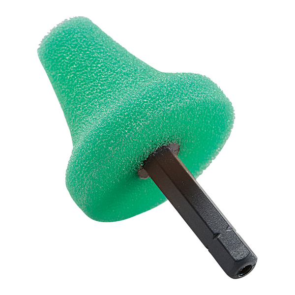 Flex Flexible Shaft Accessory set cone green on a white background.