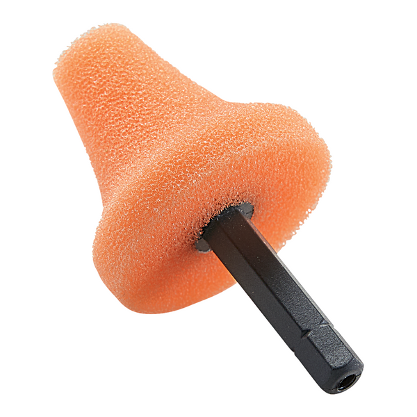 Flex Flexible Shaft Accessory set cone orange on a white background.