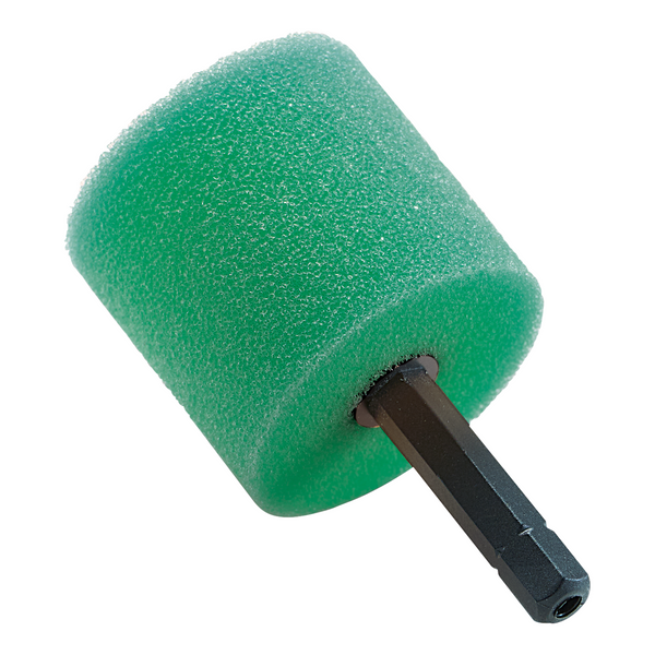 Flex Flexible Shaft Accessory set cylinder green on a white background.