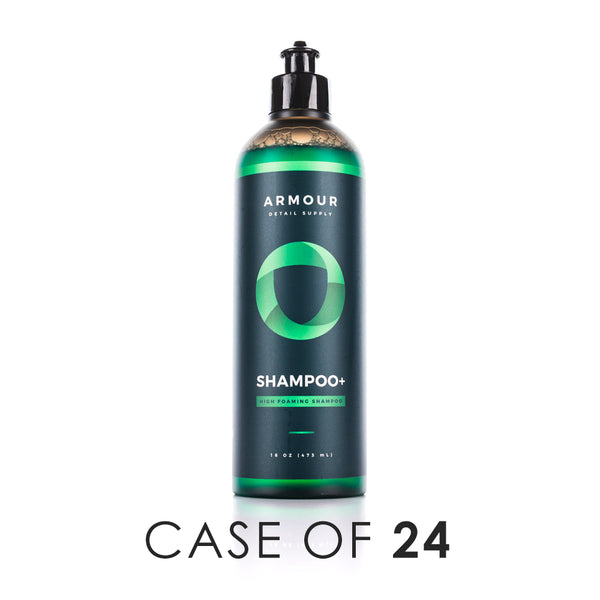 A bottle Armour Detail Shampoo Plus on a white background with the text 'Case of 24'.