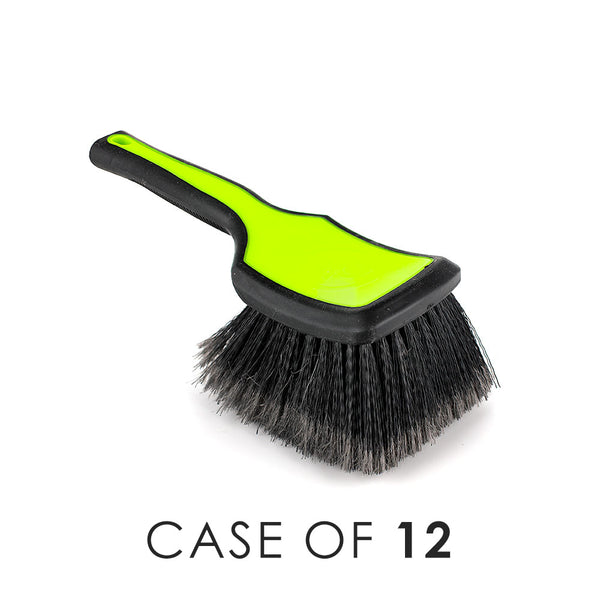 A green Detail Factory Wheel Face Brush on a white background with the text 'Case of 12'.