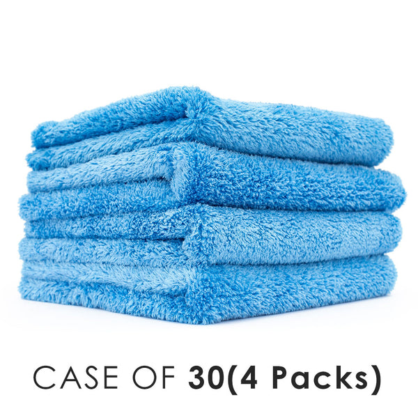 Eagle Edgeless 500 16x16 Blue stack view with the text "Case of 30(4 Packs)" on a white background.