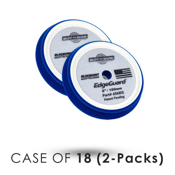 Buff and Shine EdgeGuard Blue 6inch 2 Pack Case of 18
