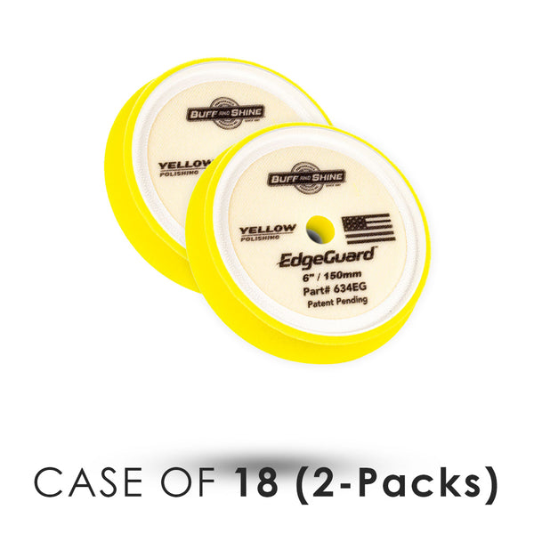 Buff and Shine EdgeGuard Yellow 6inch 2 Pack Case of 18
