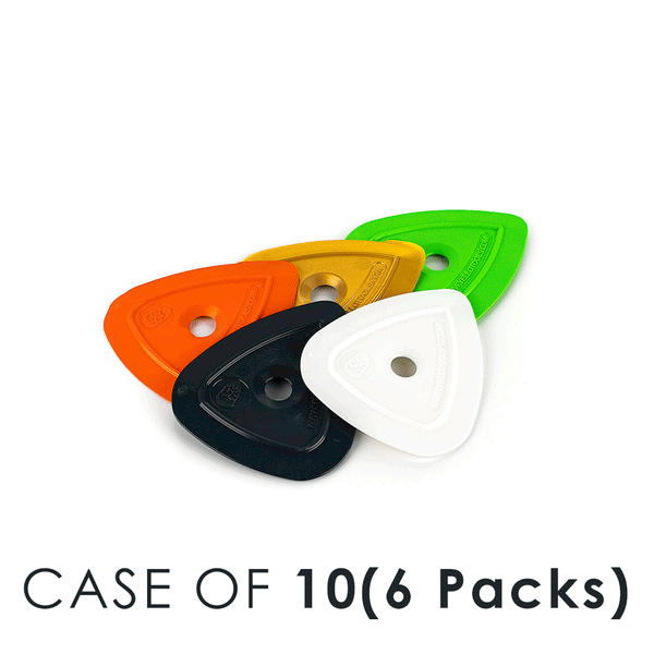 An assortment of five Lopleks on a white background with the text 'Case of 10 (6 Packs)'.'..