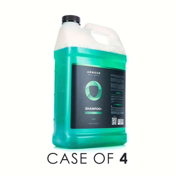Armour Detail Shampoo Plus 1 Gallon Case of 4 on a white background.