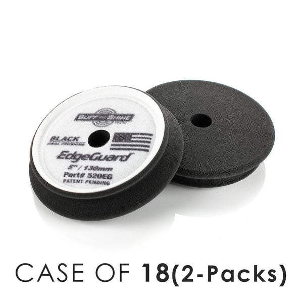 Buff and Shine EdgeGuard Black 5inch 2 Pack Case of 18