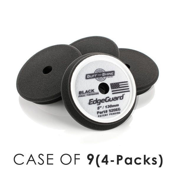 Buff and Shine EdgeGuard Black 5inch 4 Pack Case of 9