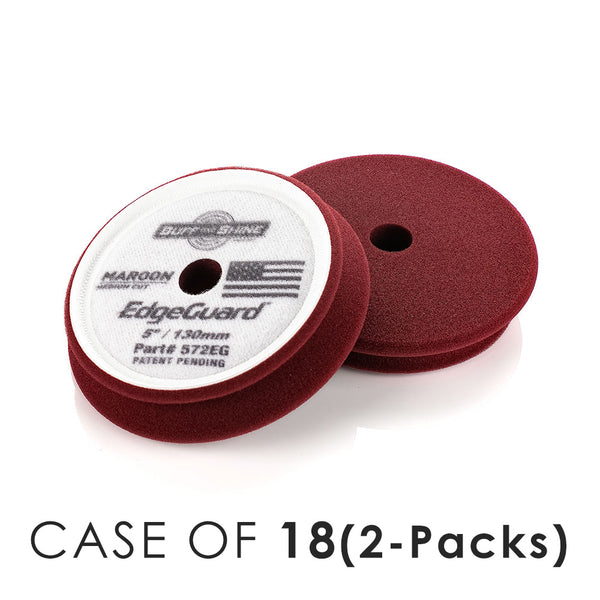 Buff and Shine EdgeGuard Maroon 5inch 2 Pack Case of 18