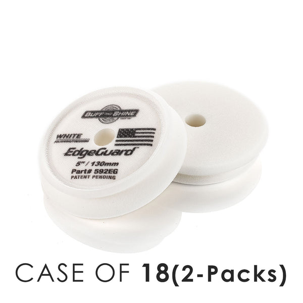 Buff and Shine EdgeGuard White 5inch 2 Pack Case of 18