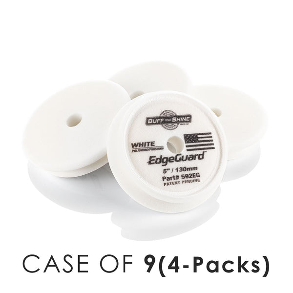 Buff and Shine EdgeGuard White 5inch 4 Pack Case of 9