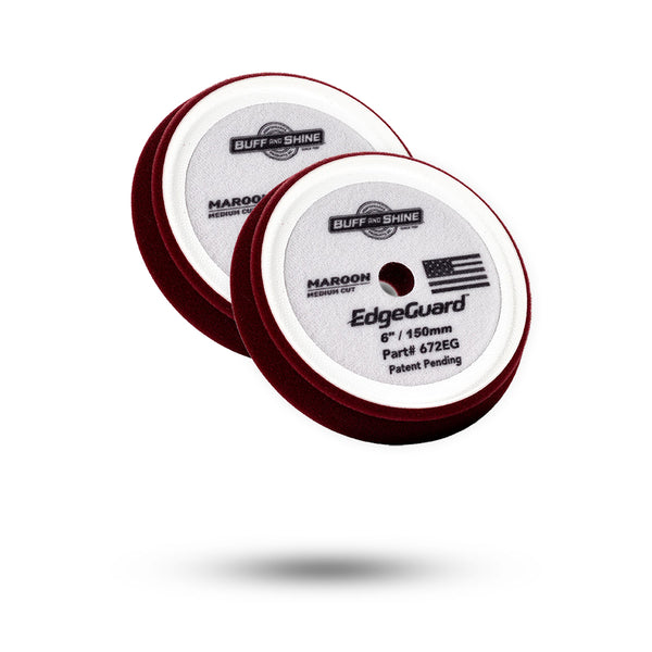 Buff and Shine EdgeGuard Maroon 6inch 2 Pack