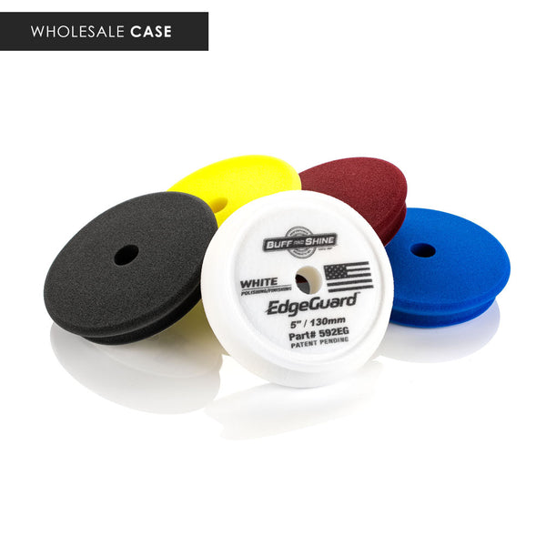 Buff and Shine EdgeGuard White, Black, Yellow, Maroon, and Blue 5inch Wholesale Case