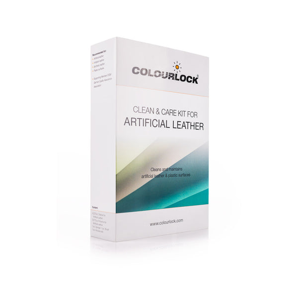 colourlock artificial leather clean and care kit box front