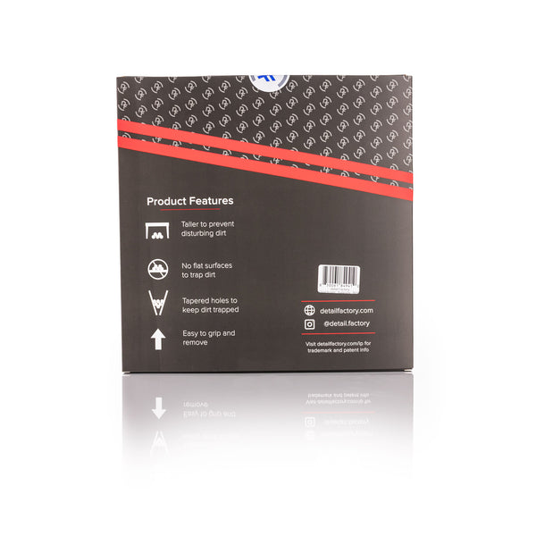 Clean screen back of packaging on a white background