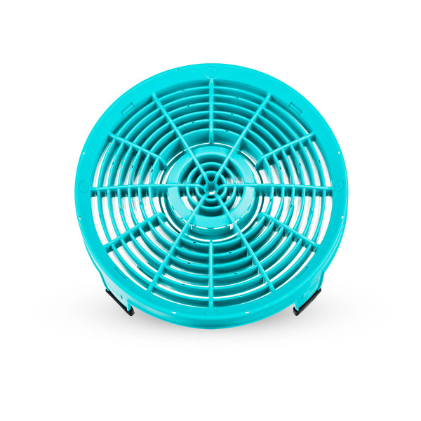 Teal clean screen on a white background