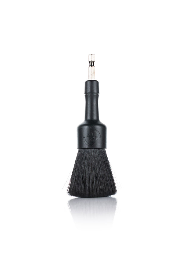 Detail Factory Drill Brush Polishing black standard on a white background.