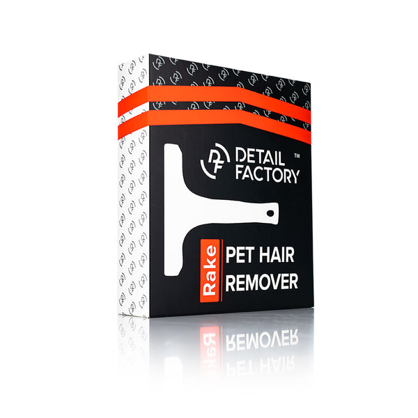 A Detail Factory Pet Hair Removal Rake package on a white background.