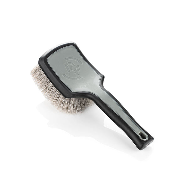 An XL Detail Factory Tire Scrub Brush on a white background.