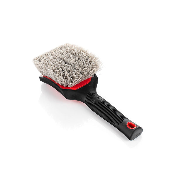 An XL Detail Factory Tire Scrub Brush on a white background.