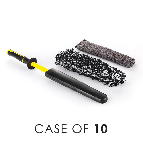 Detail Factory Wheel Barrel Brush Kit Livewire with the text "Case of 10" view on a white background.