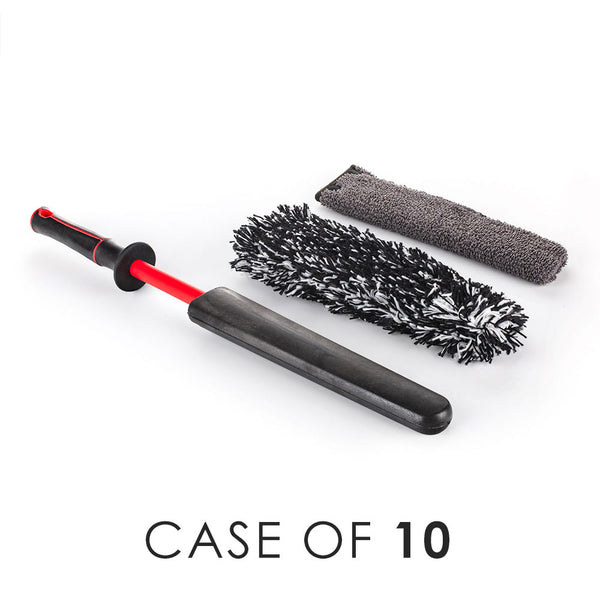 Detail Factory Wheel Barrel Brush Kit Livewire with the text "Case of 10" view on a white background.