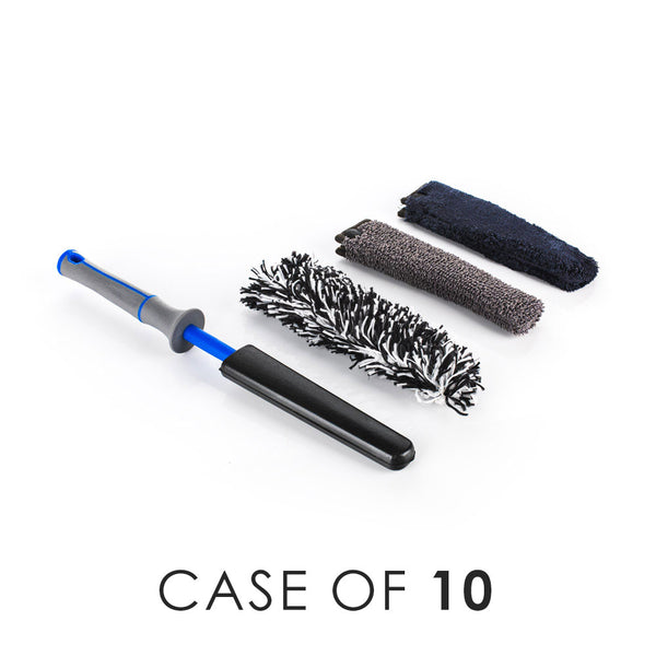 Detail Factory Wheel Barrel Mini Brush Kit Avalanche with the text "Case of 10" view on a white background.