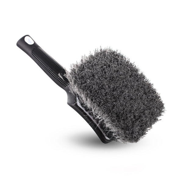 Detail Factory Wheel Face Brush Black Ice bristles view on a white background.