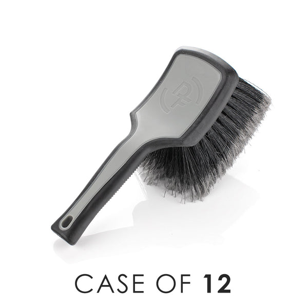 A grey Detail Factory Wheel Face Brush on a white background with the text 'Case of 12'..