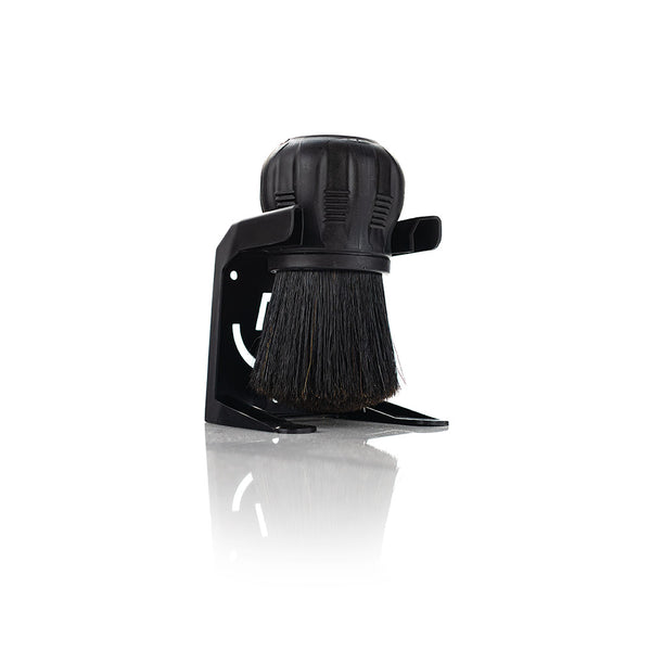 The Detail Factory all black Screwball brush on a white background.