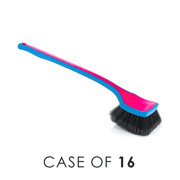 A Detail Factory pink Fender Well brush on a white background with the text 'Case of 16'.