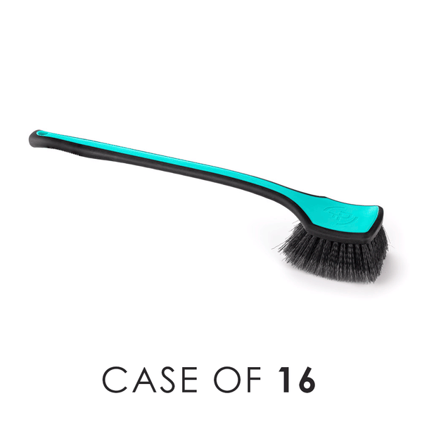 A Detail Factory teal Fender Well brush on a white background with the text 'Case of 16'.