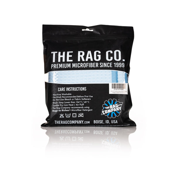 Dry Me a River 16x16 light blue 5 pack packaging back view on a white background.