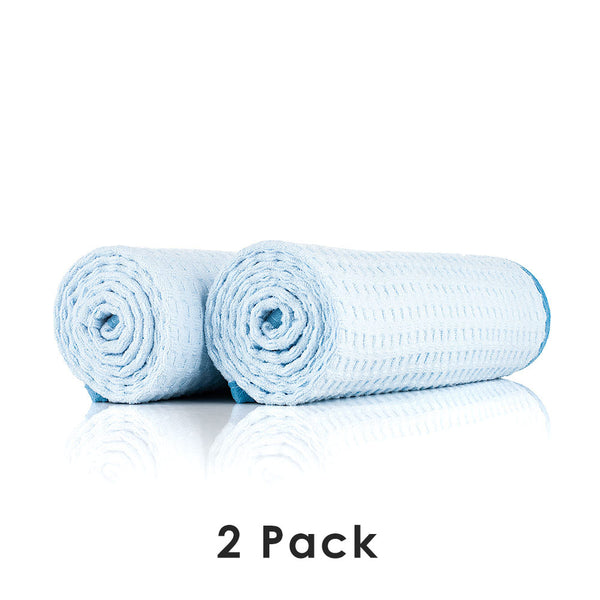 Dry Me a River 16x24 light blue rolled view with the text "2 Packs" on a white background.