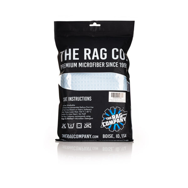 Dry Me a River 20x40 light blue 2 pack packaging back view on a white background.