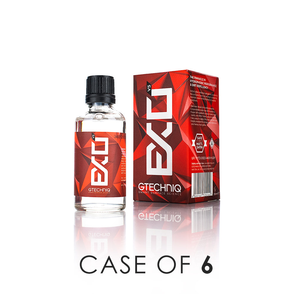 Gtechniq EXOv5 Hydrophobic Coating - Case | The Rag Company