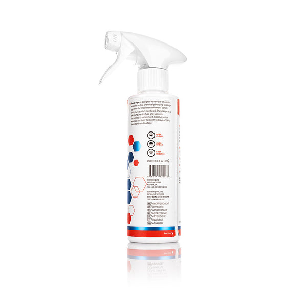 Gtechniq Panel wipe 250mL Bottle barcode View on a white background.