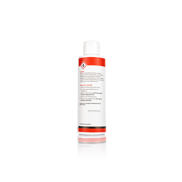 Gtechniq T1 Tyre Gel 250ml back view on a white background.
