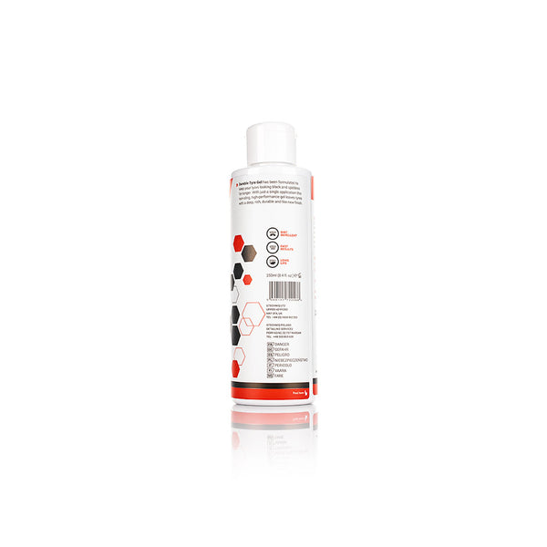 Gtechniq T1 Tyre Gel 250ml side code view on a white background.