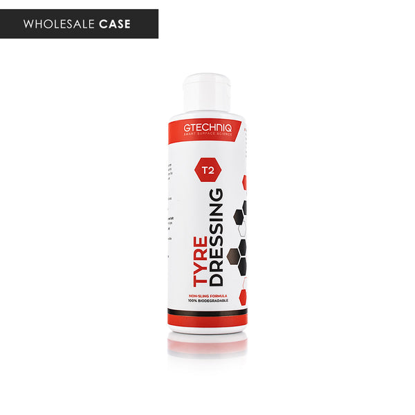 A bottle of Gtechniq Tyre Dressing on a white background with the text 'Wholesale Case'.