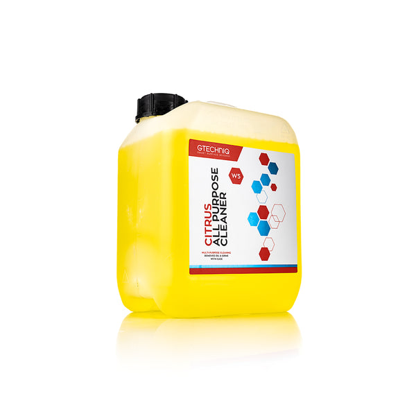 Gtechniq W5 Citrus All Purpose Cleaner 5 Liter Front view on a white background.
