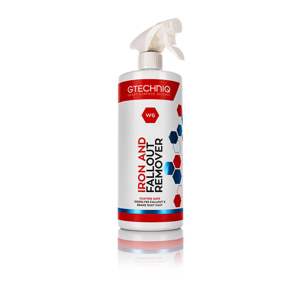 A 1L spray bottle of W6 Iron and Fallout Remover from Gtechniq