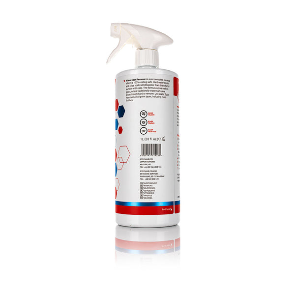 Gtechniq W9 Water Spot Remover 1 Liter Barcode view on a white background.