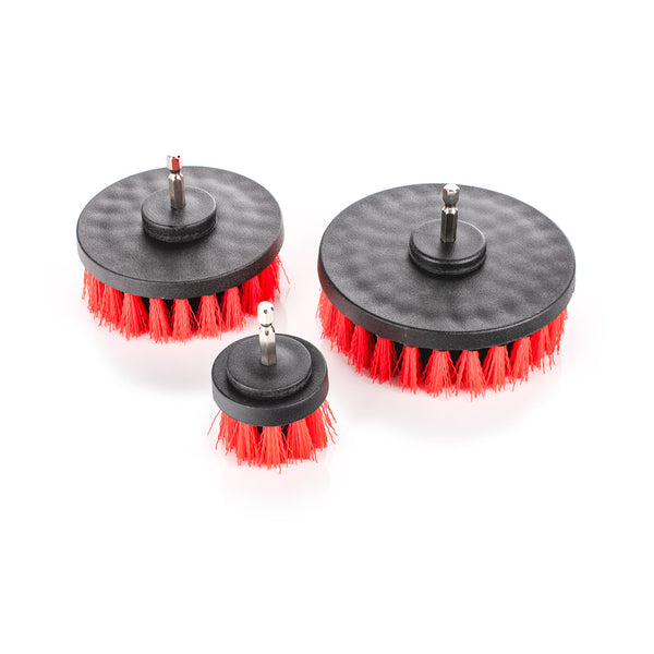 Koch-Chemie Drill Brush Set Hard side comparison attachment view on a white background.