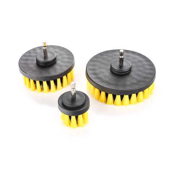 Koch - Chemie Drill Brush Set Medium Size Comparison Back View on a white background.