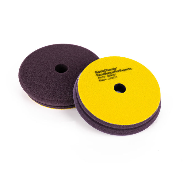 Koch-Chemie FineCut FoamPad 126mm front and back view on a white background.