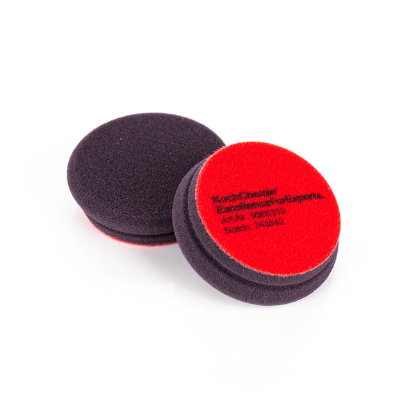 Koch-Chemie HeavyCut FoamPad 76mm front and back view on a white background.