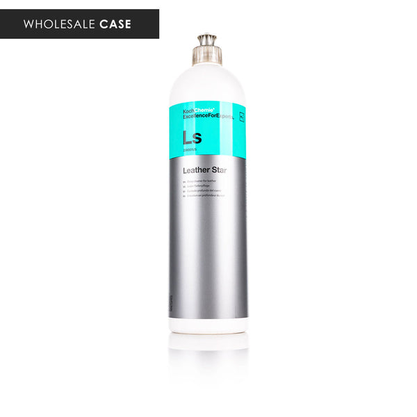 Koch-Chemie Leather Star 1 Liter front view with the text "Wholesale Case" on a white background.