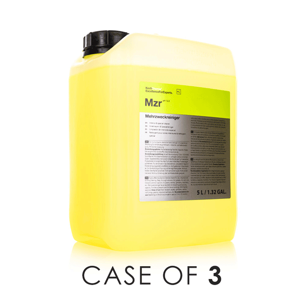 Koch-Chemie Mehrzweckreiniger 5 Liter jug front view on a white background with the text "Case of 3".