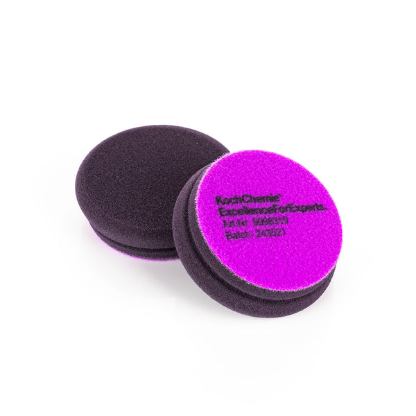 Koch-Chemie MicroCut HardFoamPad 76mm front and back view on a white background.